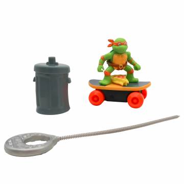 Ігрова фігурка TMNT Funrise Скейтбордист з лаунчером Мікеланджело (71041) Ігрова фігурка TMNT Funrise Скейтбордист з лаунчером Мікеланджело (71041)