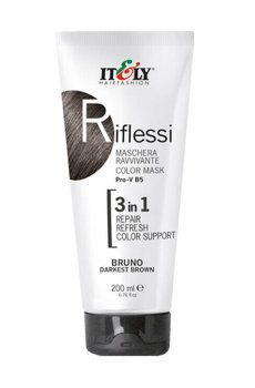 Оттеночная маска для волос 3в1 Itely Hairfashion Riflessi Темно-коричневый, 200 мл