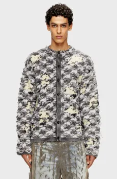 Мужской кардиган с узором K-VALBOR Разноцветный S Diesel A21894 0LKDR