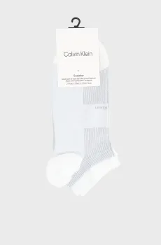 Мужские белые носки (2 пары) SNEAKER SUMMER RIB Белый ONESIZE Calvin Klein 701237868