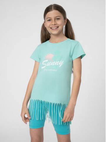 4F Футболка 4FJSS23TTSHF400 Зелений Regular Fit 4F Футболка 4FJSS23TTSHF400 Зелений Regular Fit