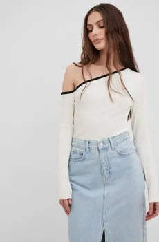 Женский белый топ Белый S NA-KD 1018-010449