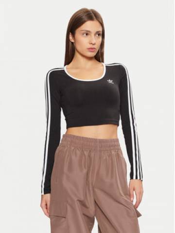 adidas Блузка adicolor 3-Stripes JD4624 Чорний Slim Fit adidas Блузка adicolor 3-Stripes JD4624 Чорний Slim Fit