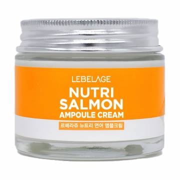 Крем для лица Lebelage Ampule Cream Nutri Salmon, 70 мл Крем для лица Lebelage Ampule Cream Nutri Salmon, 70 мл