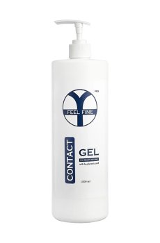Контактный гель для тела FEEL FINE Contact Gel With Hyaluronic Acid для аппаратных процедур, 1 л