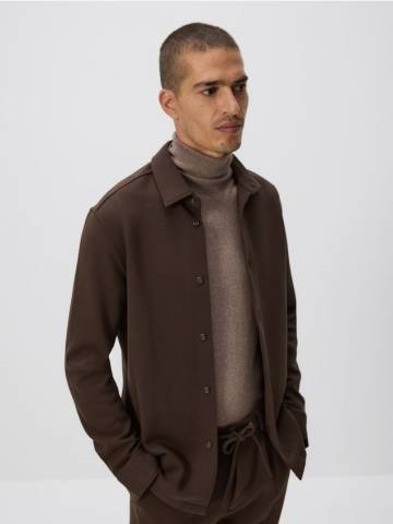 Reserved - Рубашка slim fit - коричневий - 7955H-88X Reserved - Рубашка slim fit - коричневий - 7955H-88X