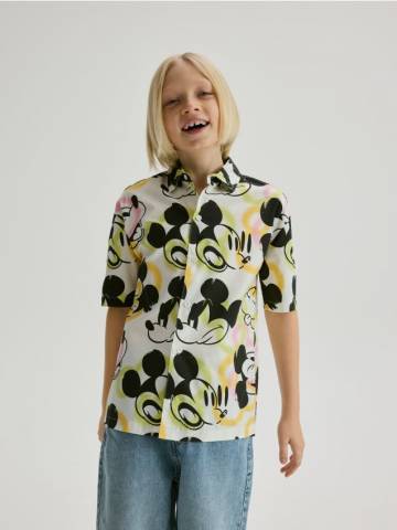 Reserved - Сорочка Mickey Mouse - бежевий - 016EH-08X