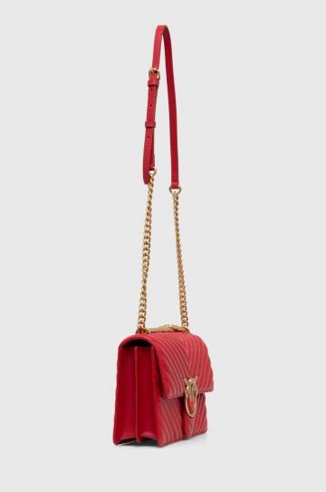 Кожаная сумочка Pinko цвет красный 100941 A0GK Кожаная сумочка Pinko цвет красный 100941 A0GK