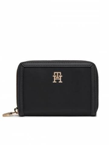 Tommy Hilfiger Великий жіночий гаманець Th Essential S Med Za AW0AW15754 Чорний Tommy Hilfiger Великий жіночий гаманець Th Essential S Med Za AW0AW15754 Чорний