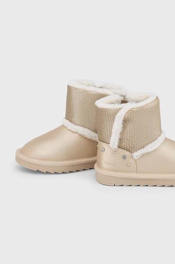 Детские зимние сапоги Mayoral цвет золотой 46487