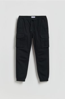 Reserved - Брюки карго - чорний - YV368-99X