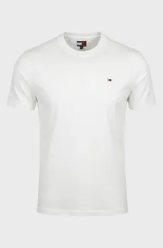 Мужская белая футболка REG SFLAG Белый S Tommy Jeans DM0DM22504