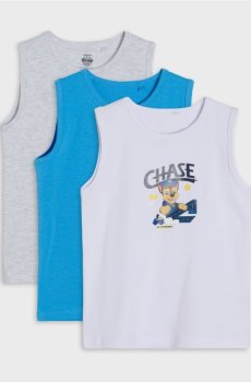 Бавовняні майки, набір з 3 PAW Patrol - різнобарвний