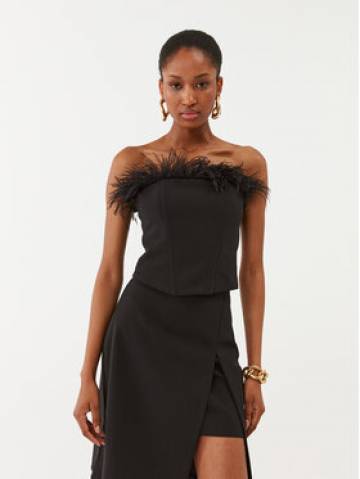 Patrizia Pepe Топ 8C0661/A6F5-K103 Чорний Slim Fit Patrizia Pepe Топ 8C0661/A6F5-K103 Чорний Slim Fit