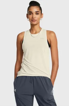 Женская бежевая майка UA Launch Trail Tank Бежевый S Under Armour 1383362-273