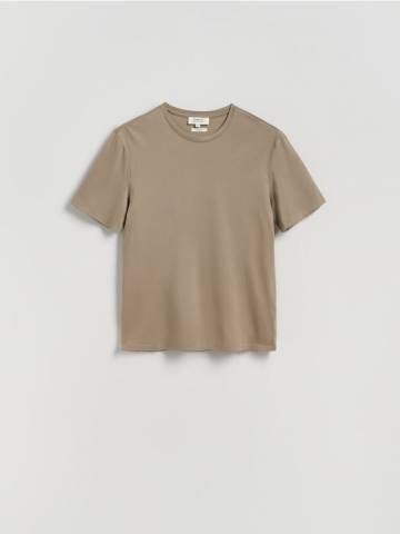 Reserved - Футболка regular fit з модалом - бежевий - 7384Z-80X Reserved - Футболка regular fit з модалом - бежевий - 7384Z-80X