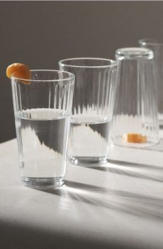 Рифлені Склянки Набір з 4 - clear