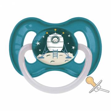 Пустышка Canpol Babies Space латексная круглая, синяя, от 6 до 18 месяцев, 1 шт (23/222_blu) Пустышка Canpol Babies Space латексная круглая, синяя, от 6 до 18 месяцев, 1 шт (23/222_blu)