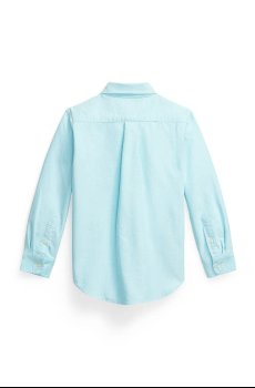 Детская хлопковая рубашка Polo Ralph Lauren