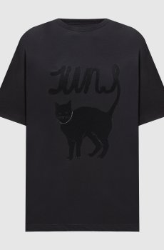 Серая футболка с принтом