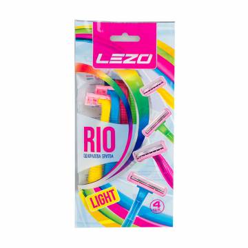 Станок для бритья LEZO Rio Light одноразовый, женский, 4 шт Станок для бритья LEZO Rio Light одноразовый, женский, 4 шт