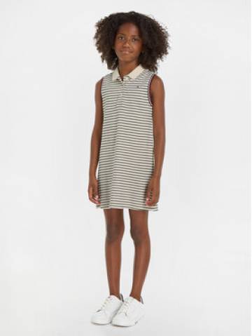 Tommy Hilfiger Літня сукня Classic KG0KG07980 Бежевий Regular Fit Tommy Hilfiger Літня сукня Classic KG0KG07980 Бежевий Regular Fit
