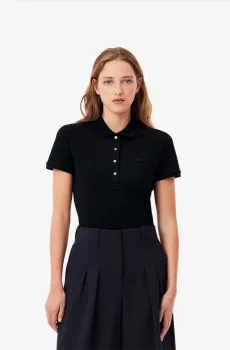 Женское черное поло Черный 40 Lacoste PF5462031