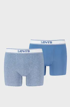 Мужские синие боксеры (2 шт) Синий L Levi’s® 701238003;004
