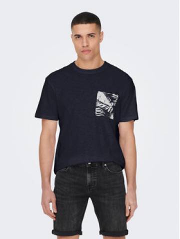 Only & Sons Футболка 22025286 Cиній Regular Fit Only & Sons Футболка 22025286 Cиній Regular Fit