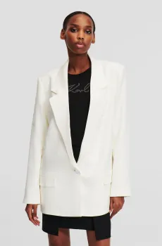 Женский белый жакет Белый 44 Karl Lagerfeld 245W1404