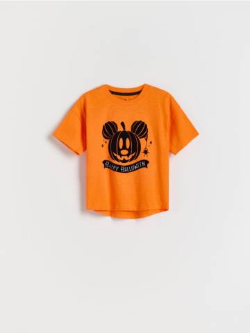 Reserved - Бавовняна футболка Mickey Mouse - помаранчевий - 148BF-22X Reserved - Бавовняна футболка Mickey Mouse - помаранчевий - 148BF-22X
