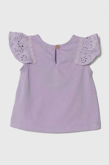 Детский топ United Colors of Benetton цвет фиолетовый Детский топ United Colors of Benetton цвет фиолетовый