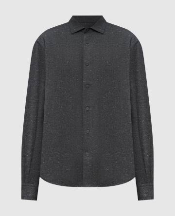 Серая рубашка с шерстью