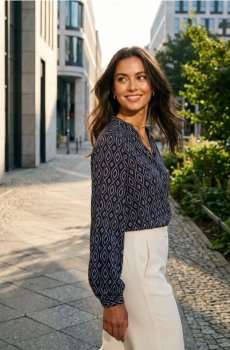 Сорочка з довгими рукавами - різнобарвний