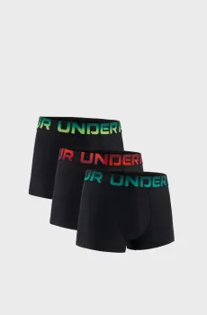 Мужские черные боксеры (3 шт) UA PERFORMANCE TECH - NOVELTY 3  3pk Черный XXL Under Armour 6019060-002