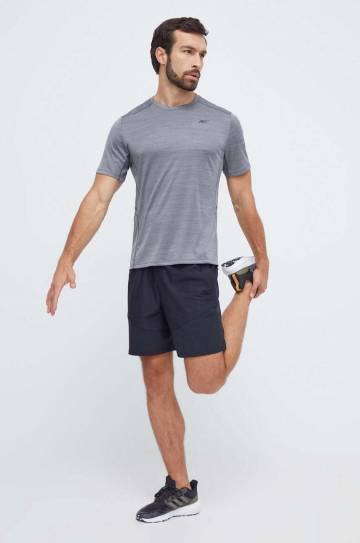 Футболка для тренинга Reebok Motionfresh Athlete цвет серый меланж Футболка для тренинга Reebok Motionfresh Athlete цвет серый меланж