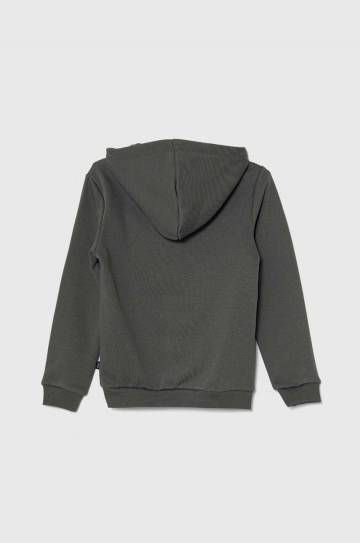 Детская кофта Puma цвет серый с капюшоном с принтом Детская кофта Puma цвет серый с капюшоном с принтом