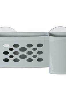 Держатель для зубных щеток Ekodeo Polo прямой, серый (L9117SL)