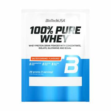Протеин BioTech USA 100% Pure Whey Соленая карамель, в порошке, 28 г Протеин BioTech USA 100% Pure Whey Соленая карамель, в порошке, 28 г