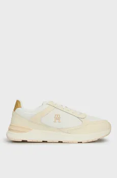 Женские белые кожаные кроссовки CASUAL FASHION RUNNER LTHR Белый 36 Tommy Hilfiger FW0FW08325