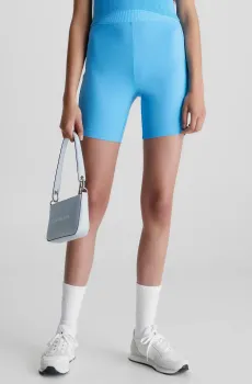 Женские голубые велосипедки LOGO TAPE MILANO CYCLING SHORTS Голубой XS Calvin Klein Jeans J20J220683