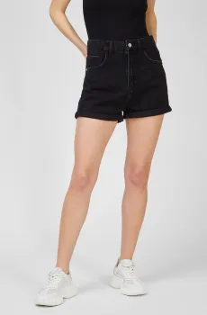 Женские черные джинсовые шорты Черный 36 Tally Weijl SSHDEMOMI