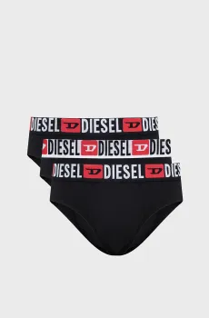 Мужские черные брифы (3 шт) UMBR-ANDRETHREEPACK MUTANDE Черный S Diesel 00SH05 0DDAI