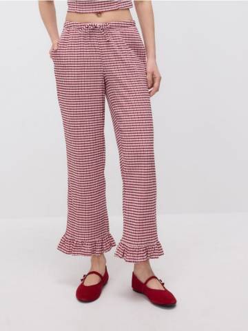 Reserved - LADIES` TROUSERS - буряковий - ZQ555-83X Reserved - LADIES` TROUSERS - буряковий - ZQ555-83X