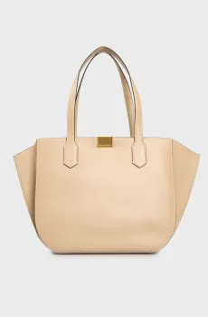 Женская бежевая кожаная сумка K/FOREVER EAST WEST TOTE Бежевый ONESIZE Karl Lagerfeld A1W30397
