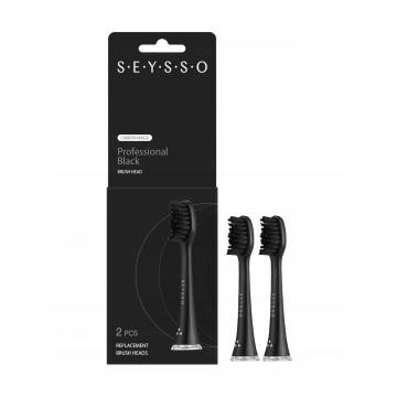 Сменные насадки для электрической зубной щетки Seysso Carbon Professional, 2 шт Сменные насадки для электрической зубной щетки Seysso Carbon Professional, 2 шт