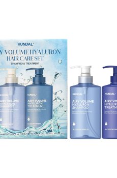 Набор для волос Kundal Airy Volume Hyaluron Hair Care Set, Blossom Breeze (шампунь, 300 мл + кондиционер, 300 мл)