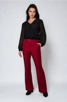 Розкльошені штани - червоний