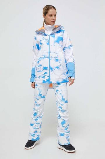 Брюки Roxy x Chloe Kim цвет белый Брюки Roxy x Chloe Kim цвет белый