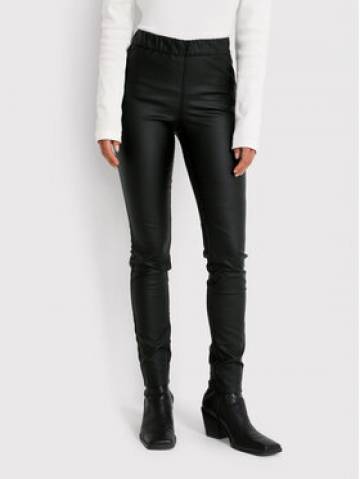 Kaffe Штани зі штучної шкіри Ada Coated 10501626 Чорний Slim Fit Kaffe Штани зі штучної шкіри Ada Coated 10501626 Чорний Slim Fit